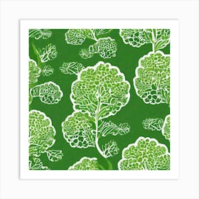 Green Cabbage Art Print