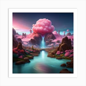 Pink Clouds In The Sky Art Print