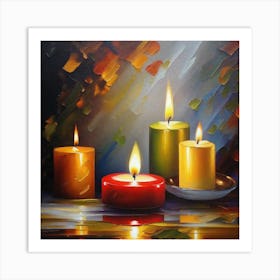 Three Candles Art Print