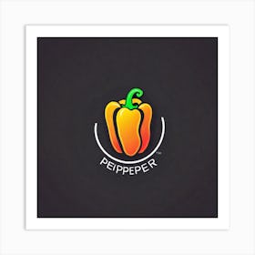 Pepper Logo Design Art Print