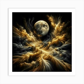 Moon In The Sky 4 Art Print