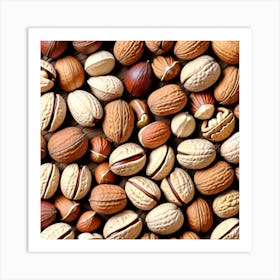 Nuts And Hazelnuts Art Print
