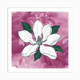 Magnolia Flower 2 Art Print