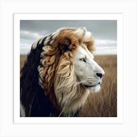 The Tri Coloured Lion Art Print