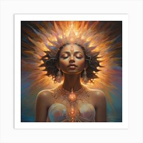 Goddess Of Fire Art print Art Print