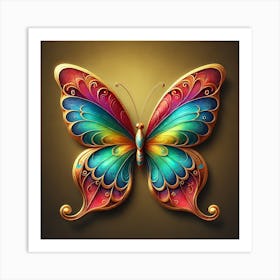 Colorful Butterfly Art Print