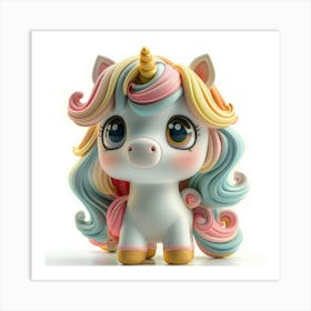 Unicorn Figurine 103 Art Print