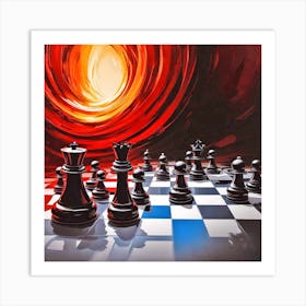 Chess Pieces 4 Art Print