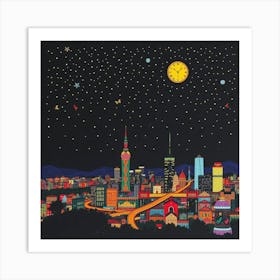 Night In Shanghai Art Print