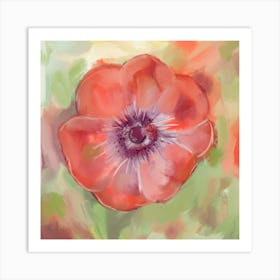 Red Flower Art Print