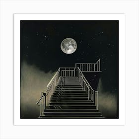 Stairs To The Moon Art Print