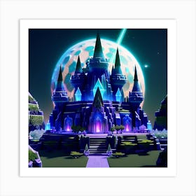 Minecraft Castle Art Print