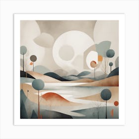 Abstract Landscape Painting Art Print