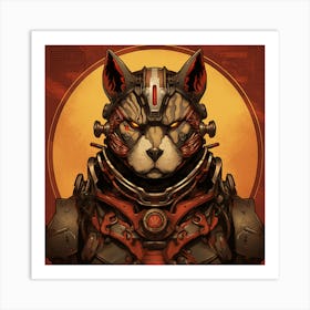 Sci-Fi Cat Art Print