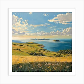 Nuvolafelice Daylight Seaside Landascape Island At The Horizon 7945b75c E455 4fa4 9f65 C948c7df9944 Art Print