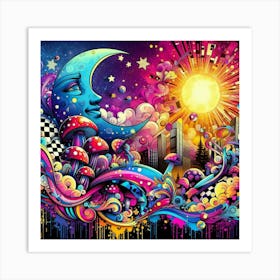 Psychedelic Painting 3 Art Print