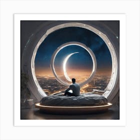 Futuristic Bedroom 10 Art Print