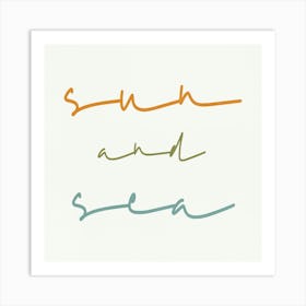 Sea And Sun Art Print