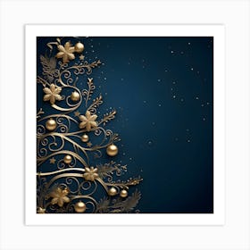 Christmas Tree Background 5 Art Print