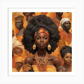Black History Month: African Woman Art Print