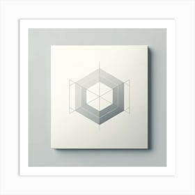 Geometric Geometry Canvas Print Art Print