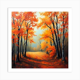 Autumn Forest 10 Art Print