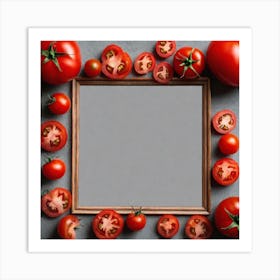 Frame With Tomatoes 1 Art Print