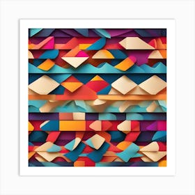 Abstract Geometric Pattern Art Print