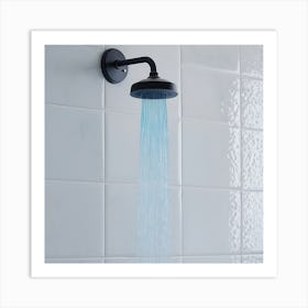 Blue Shower Head 1 Art Print