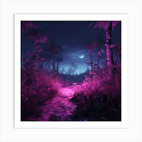 Purple Forest Art Print