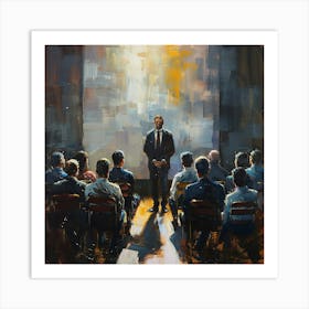 Man In Suit Art Print