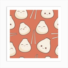 Dumplings Pattern 1 Art Print