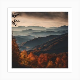 Autumn In The Mountains 1 Art Print