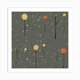 Trees In The Snow Art Print