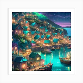 Night In The Town Art Print