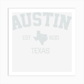 Vintage Austin Texas Est Art Print