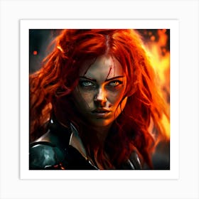 Avengers Black Widow Art Print