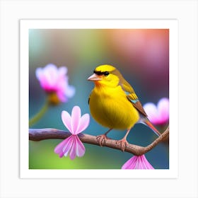 Yellow Finch Art Print