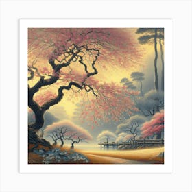 Sakura Tree Art Print