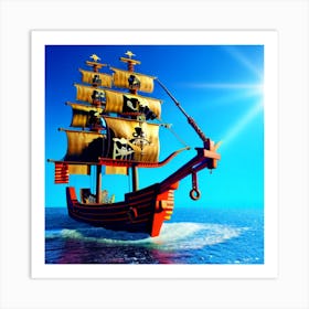 pirate ship Art Print