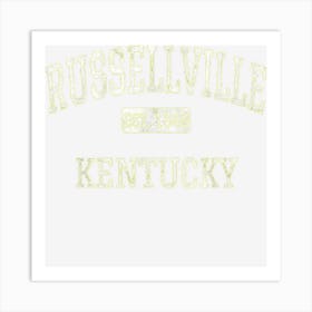 Russellville Kentucky Ky Vintage Art Print