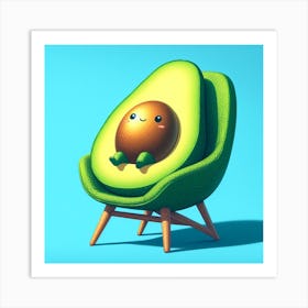 Avocado Chair 2 Art Print