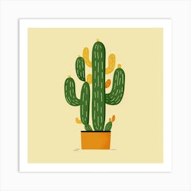 Cactus Illustration Art 11 Art Print