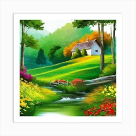 Landscape Painting 207 Art Print