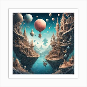 Fantasy City Art Print