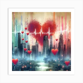 Heartbeat In The City 2 Art Print