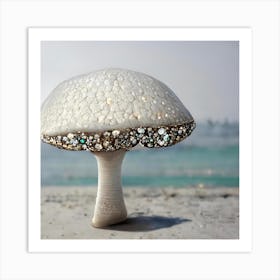 Diamond Mushroom Art Print