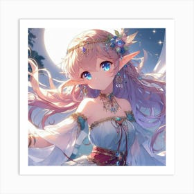 Elven Girl 10 Art Print