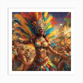 Carnival Dancer Art Print