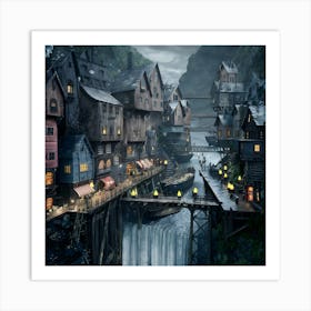 Fairytale Town Art Print